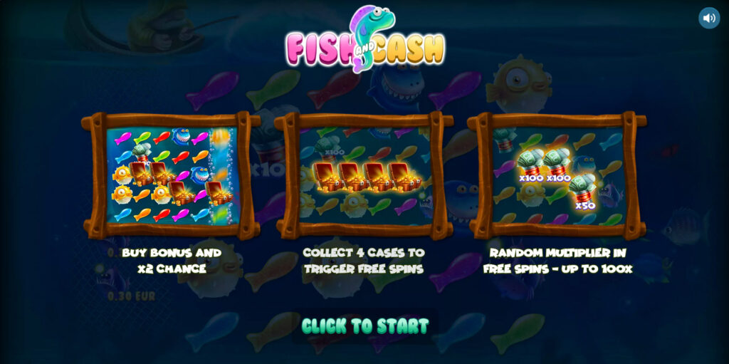 Fish and Cash online bitcoin slot machine on BC.Game
