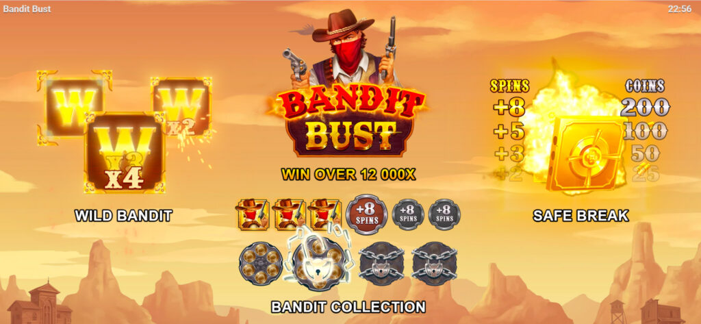 Play Online Bitcoin Slot Machine Bandit Bust on BitStarz Casino